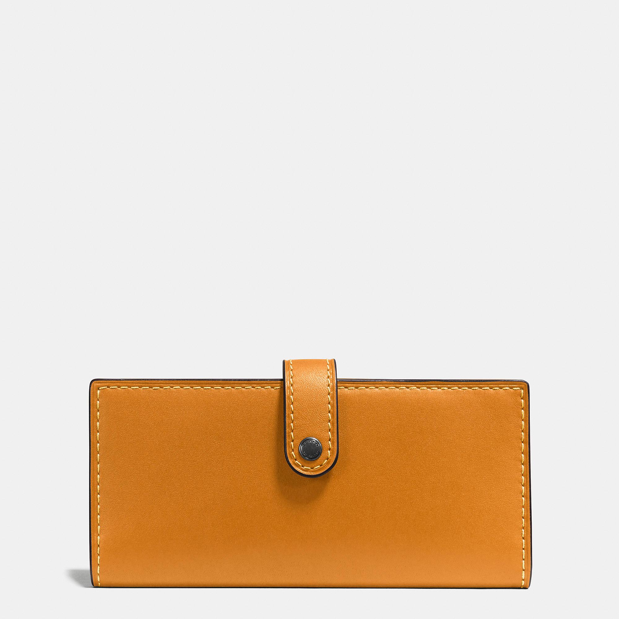 Coach Slim Trifold Wallet In Glovetanned Leather for Men Lyst